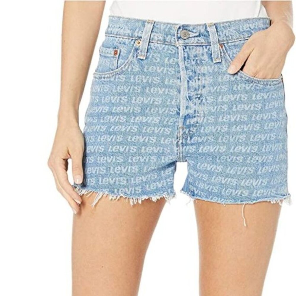 Levi's 501 High Rise Repeat Tango Jean Shorts Size 29
